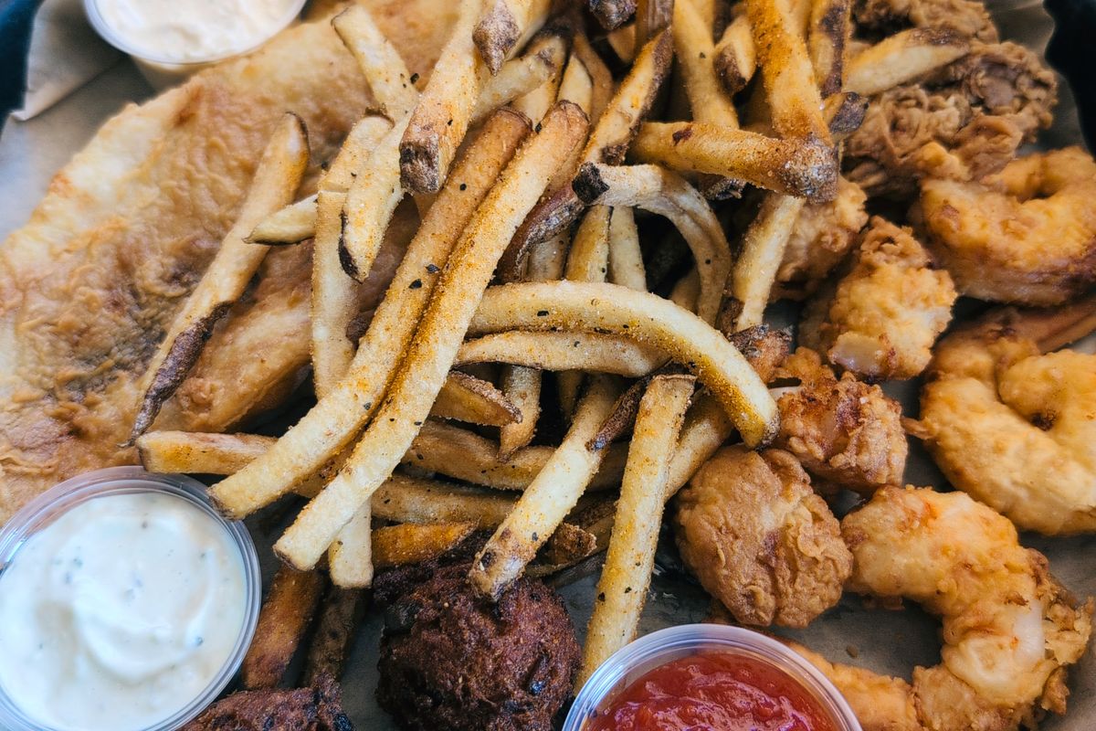 Illustrative Cajun food photo; not a photo of Orleans Seafood Kitchen