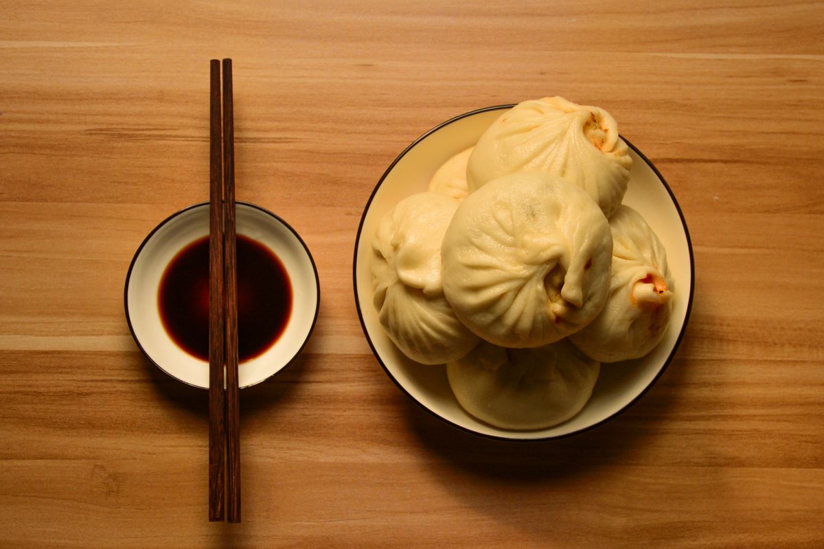 Illustrative Chinese food photo; not a photo of Caobao Hot Steamy Buns