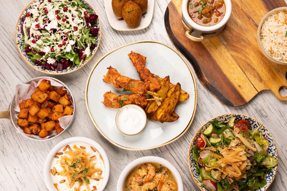 Illustrative Mediterranean food photo; not a photo of Al Shami